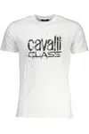 CAVALLI CLASS MEN'S SHORT SLEEVED T-SHIRT WHITE