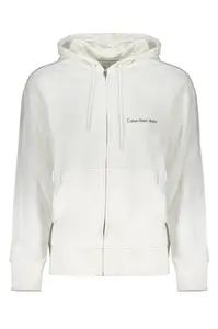 Bílá pánská mikina Calvin Klein na zip