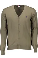 Pánský zelený cardigan US Polo