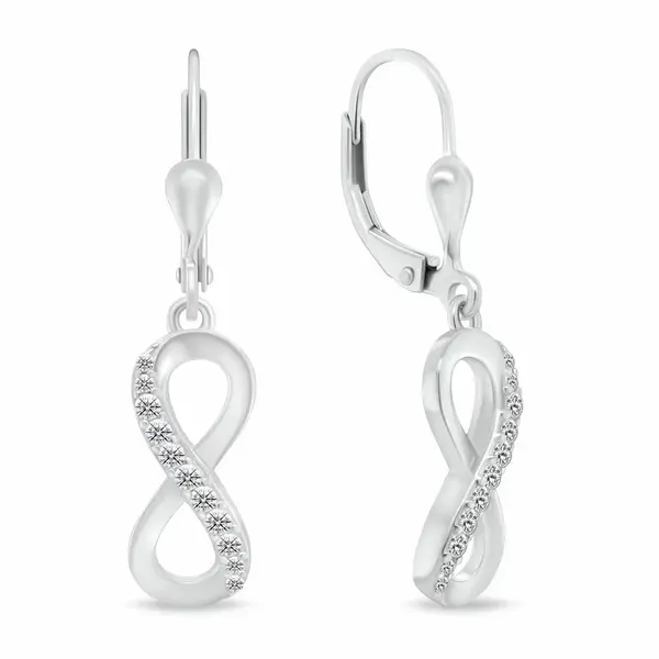 Brilio Silver Oblíbené stříbrné náušnice Nekonečno EA328W