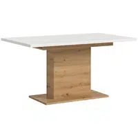 XXXL VÝSUVNÝ STŮL, bílá, 150-190/76/90 cm