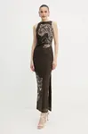 Šaty Guess PENELOPE zelená barva, maxi, přiléhavé, W5YK19 KCZC2
