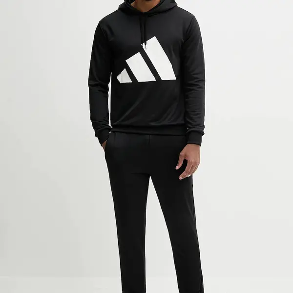 Tepláková souprava adidas pánská, černá barva, JX5551