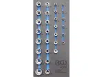 BGS Technic BGS 4056 Nástrčné 12hranné hlavice 1/4" + 1/2". Sada 29 dílů