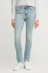 Džíny Tommy Hilfiger dámské, modrá barva, WW0WW47154