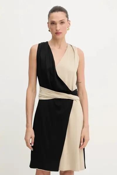 Šaty BOSS černá barva, mini, 50542870