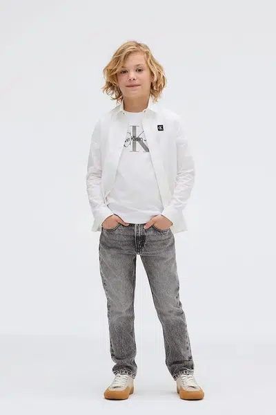 Dětské rifle Calvin Klein Jeans DAD WASHED IB0IB02521