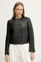 Kožená bunda BOSS Sandru