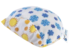 Medi Partners Children's cherry seed thermofor - Snowflakes sunflowers