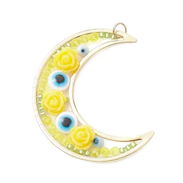 Brass Resin Pendants