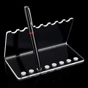 8-Hole Transparent Acrylic Pen Display Stands
