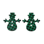Christmas Theme Single-Sided Printed Wood Big Pendants