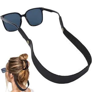 1Pc Cowhide & Alloy Neck Strap for Eyeglasses
