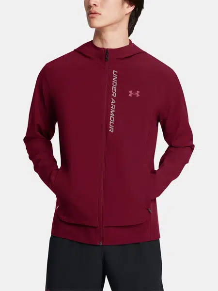 Pánská bunda Under Armour UA OUTRUN THE STORM JACKET-RED - Pánské