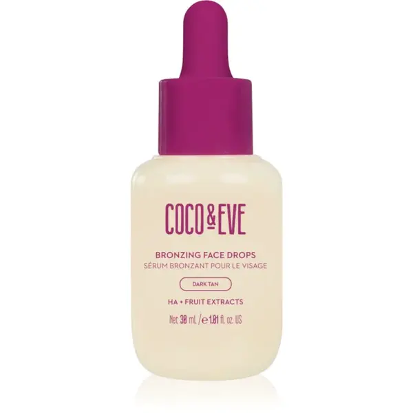 Coco & Eve Sunny Honey Bronzing Face Drops samoopalovací kapky na obličej Dark Tan (new) 30 ml