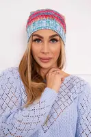 Kesi Fleecová čepice Klaudia K255 žlutá neon+modrá