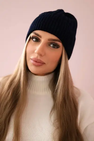 marka niezdefiniowana Tenká čepice Malwina K250 navy blue