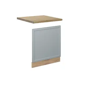 Vicco PŘEDNÍ PANEL Fame-Line Světle modrošedá 60 cm , PD Dub