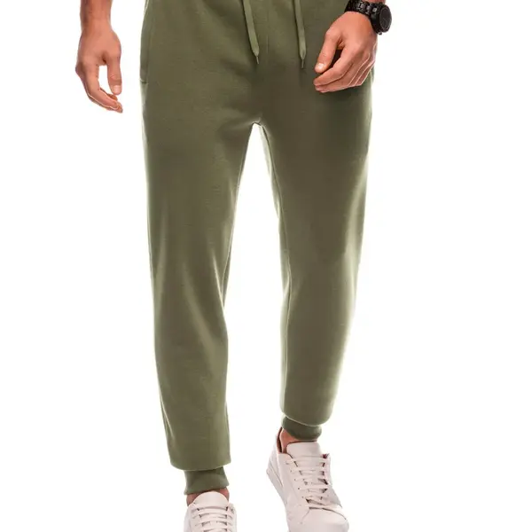 Edoti BASIC men's uniform sweatpants joggers - dark olive green
