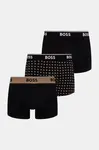 BOSS  boxerky pánské bavlněné s elastanem Trunk 3P Power Desig 3-pack