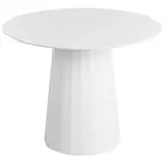 Beliani JÍDELNÍ STŮL Bílý 100 /100 cm Plato