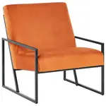 Beliani KŘESLO Oranžové Delary