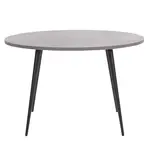 Beliani JÍDELNÍ STŮL 120/120/76 cm Světle šedý Kulatý Odeon