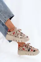 Kožené sneakersy na platformě Maciejka