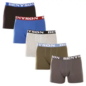 Benysøn 5PACK pánské boxerky vícebarevné (4002) L