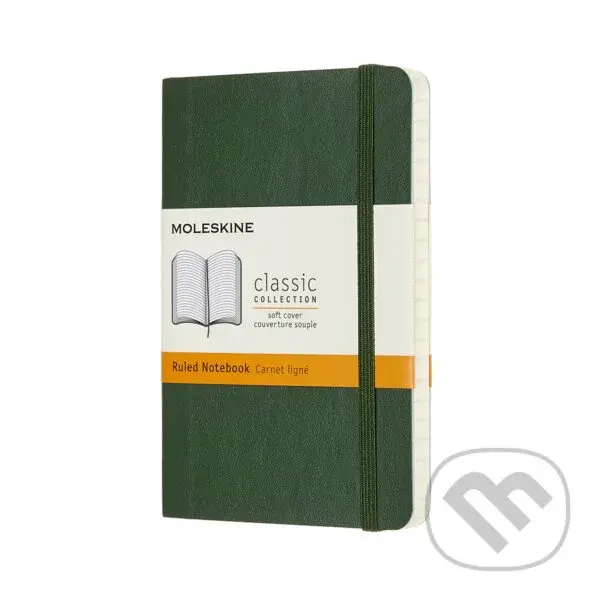 Moleskine - zelený zápisník Soft