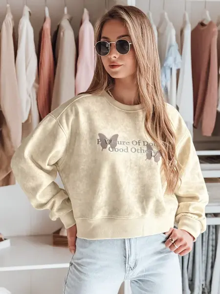 Dámská oversize mikina tie-dye s motýly