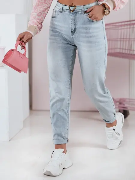 Dámské jeansové kalhoty mom fit LOVENOVA