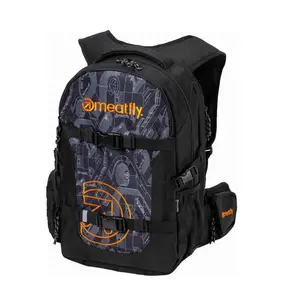 Batoh meatfly ramble černá/oranžová 26 l