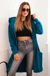 Pelerína s kapucí oversize námořní