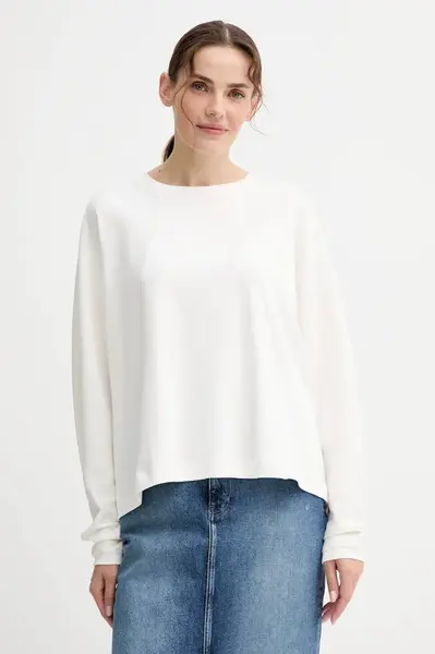 Bavlnené tričko s dlhým rukávom G-Star A line oversized