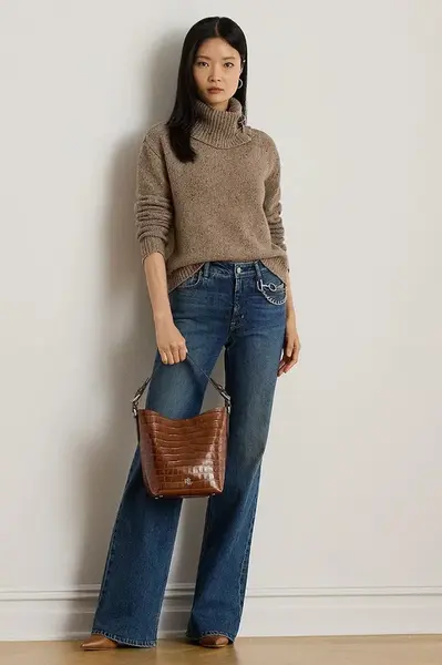 Džíny Lauren Ralph Lauren dámské, high waist, 200979970