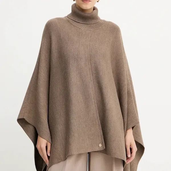 Pončo s prímesou vlny BOSS Larenia_poncho