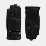 Kožené rukavice Calvin Klein pánské, černá barva, LV04D8035G