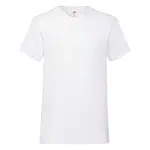 Biele pánske tričko Valueweight V-Neck Fruit of the Loom