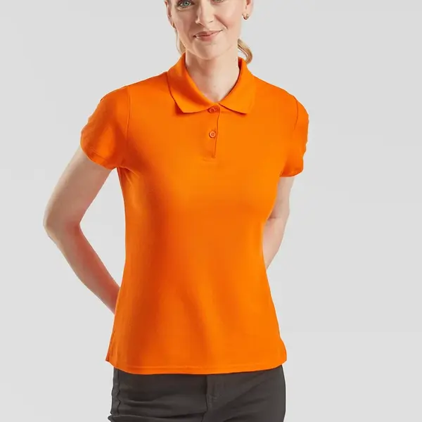 Orange Polo Fruit of the Loom