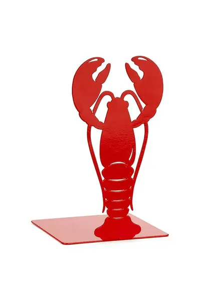 Stojan na knihy Balvi Lobster 16 x 10 x 10 cm červená farba