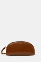 Kožená kabelka A.P.C. sac demi-lune shoulder