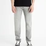 Svetlosivé pánske straight fit džínsy Celio Fokrey