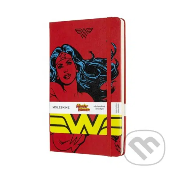 Moleskine – zápisník Wonder Woman červený (limitovaná edícia, stredný, linajkovaný)
