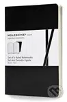 Moleskine - sada 2 malých linajkovaných zápisníkov Volant (mäkká väzba) - čierny