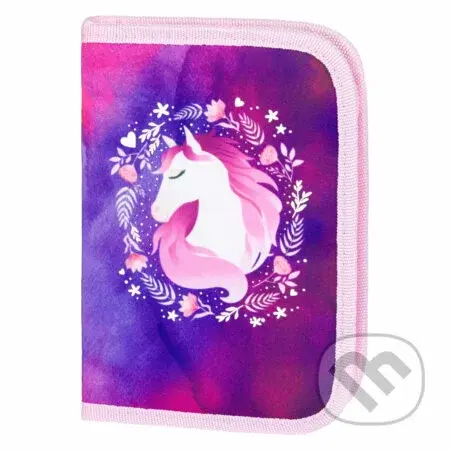 Školní penál klasik Baagl Kůň (dvě chlopně)