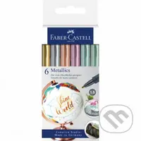 Metalické popisovače set 6 farebné