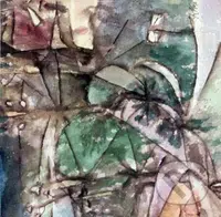 Klee: Leitungsstangen anagoria - puzzle z kategorie Umělecké