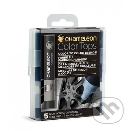 Set Chameleon Color Tops, 5ks - šedé tóny