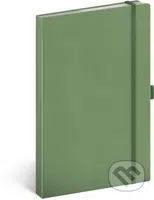 Notes Zelený - tečkovaný (s gumičkou na uzavření a poutkem na tužku)